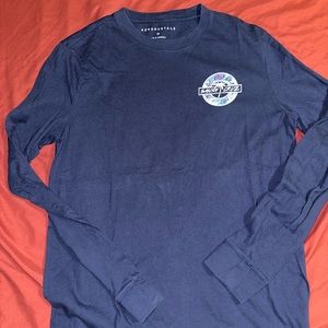 Blue Graphic Longsleeve • by AEROPOSTALE